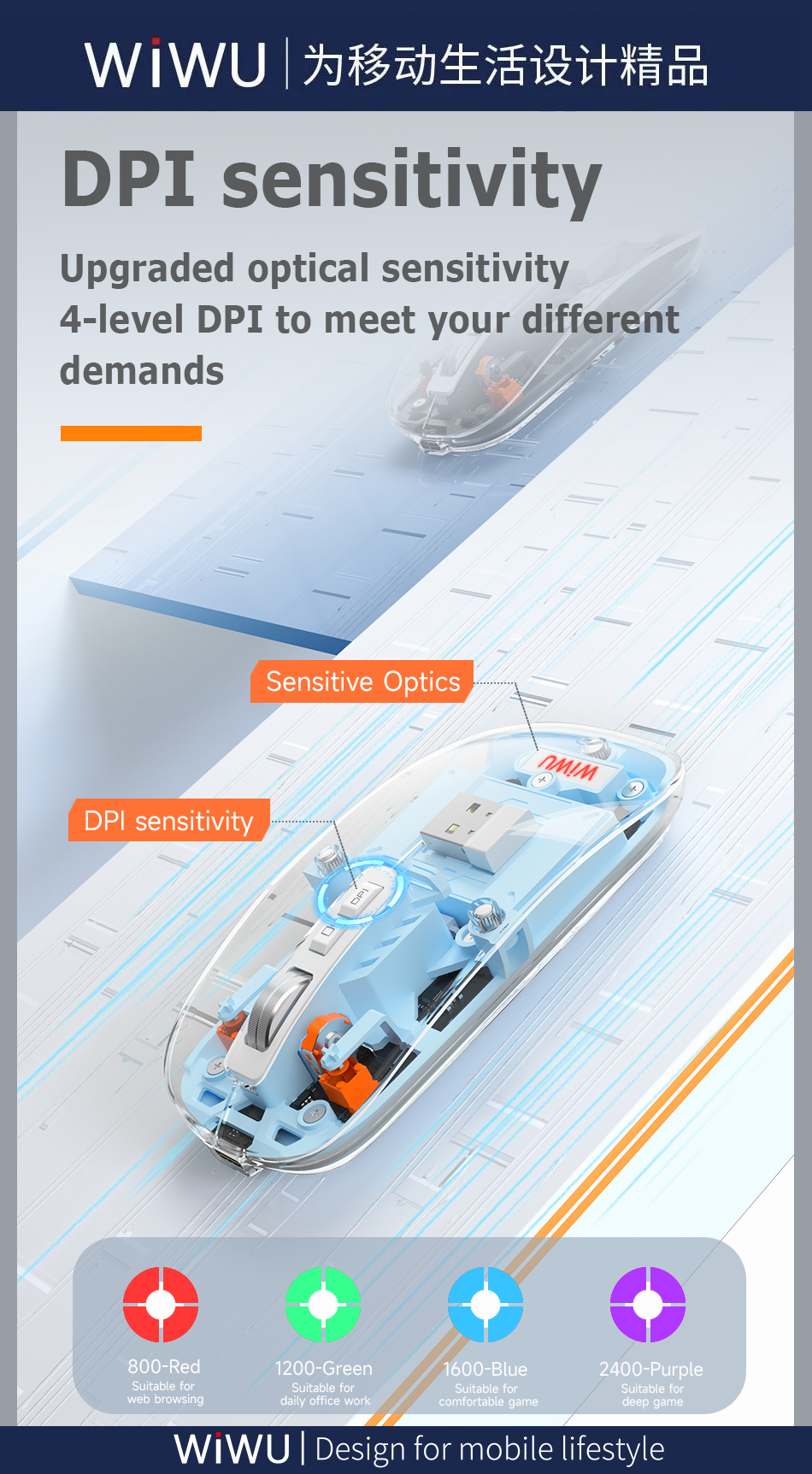 Magnetic Bluetooth Mouse Grey